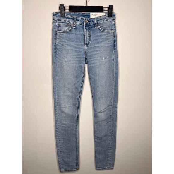 Rag & Bone Cate Mid-Rise Skinny Jean in Lou Women's Size 25 - Picture 1 of 8